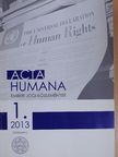 Bándi Gyula - Acta Humana 2013/1. [antikvár]