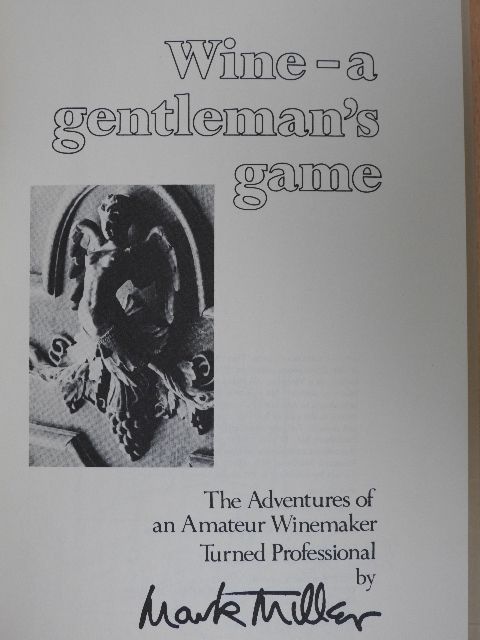 Mark Millar - Wine - a gentleman's game [antikvár]