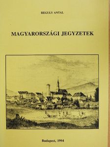 Reguly Antal - Magyarországi jegyzetek [antikvár]