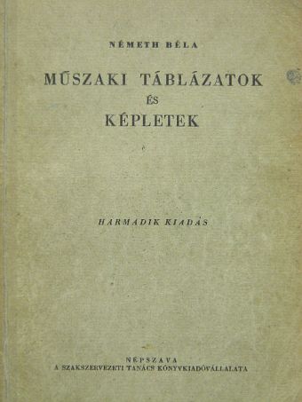 Németh Béla - Műszaki táblázatok és képletek [antikvár]