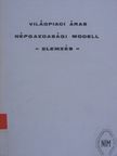 Dr. Szabó Aladár - Világpiaci áras népgazdasági modell [antikvár]
