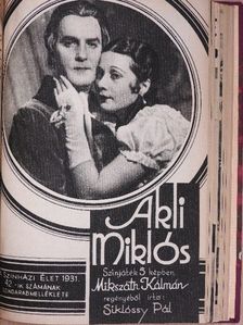 Alex Madis - A Szinházi Élet szindarabmelléklete 1931-1932. (vegyes számok) (32 db) [antikvár]