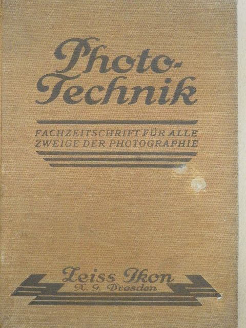 Dr. Eugen Irmenbach - Photo-Technik 1927. januar-dezember [antikvár]