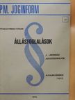 Dr. Andrási János - Pénzügyminisztériumi állásfoglalások a lakossági adójogszabályok alkalmazásához I. [antikvár]