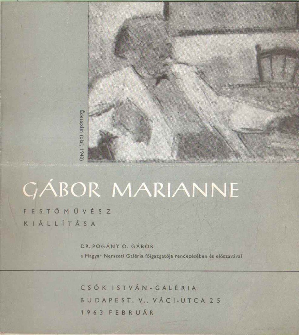 Gábor Marianne festőművész kiállítása [antikvár]