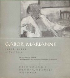 Gábor Marianne festőművész kiállítása [antikvár]