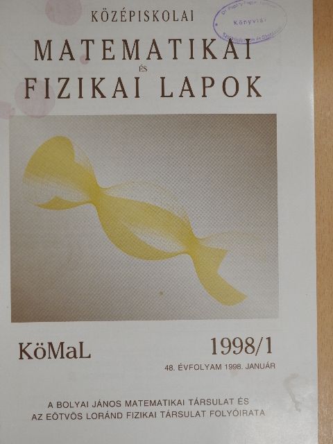 Bogdán Zoltán - Középiskolai matematikai és fizikai lapok 1998. január [antikvár]