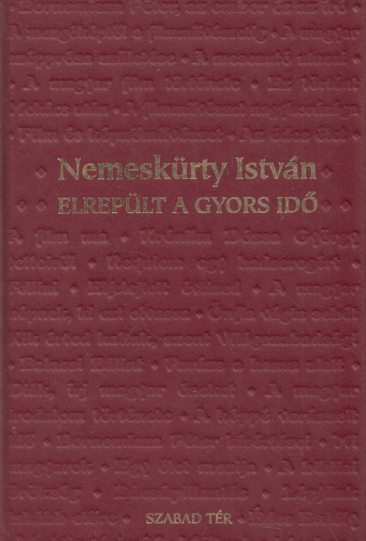 NEMESKÜRTY ISTVÁN - Elrepült a gyors idő [antikvár]