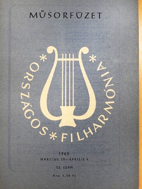 Országos Filharmónia Műsorfüzet 1965/13. [antikvár]