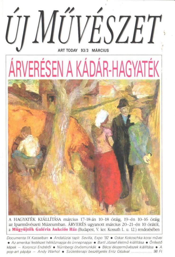 SINKOVITS PÉTER - Új művészet 93/3 [antikvár]