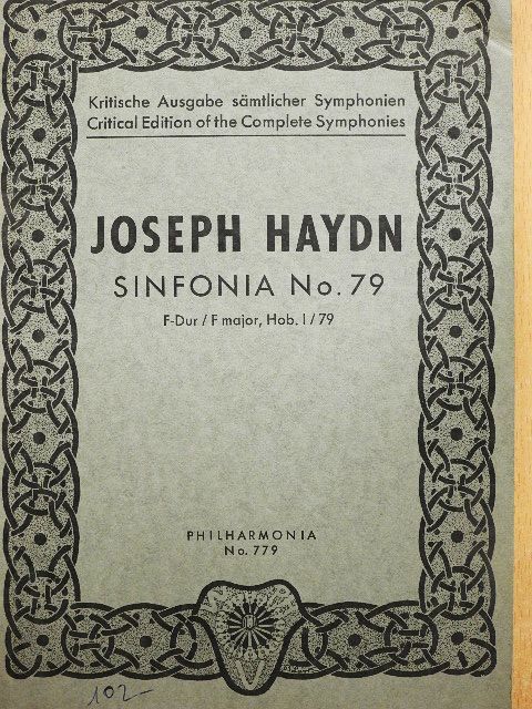 Joseph Haydn - Sinfonia No. 79 [antikvár]
