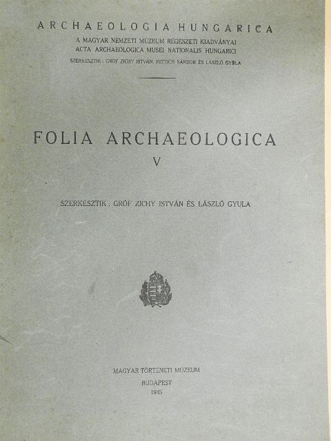 Alföldi András - Folia Archaeologica V. [antikvár]