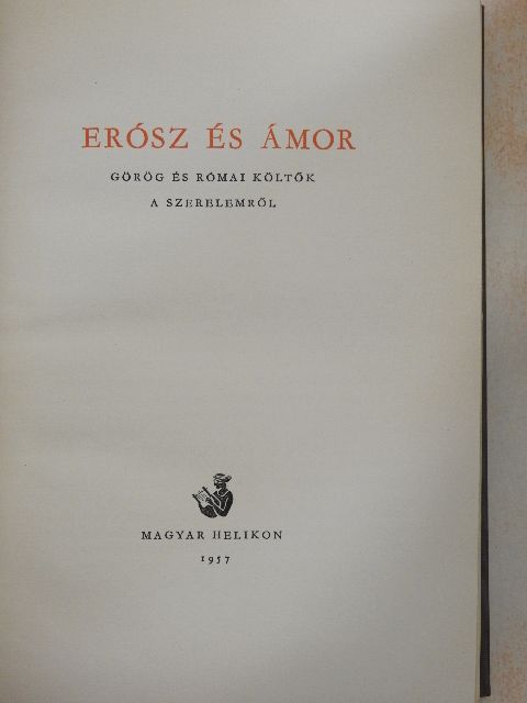 Anakreón - Erósz és Ámor [antikvár]