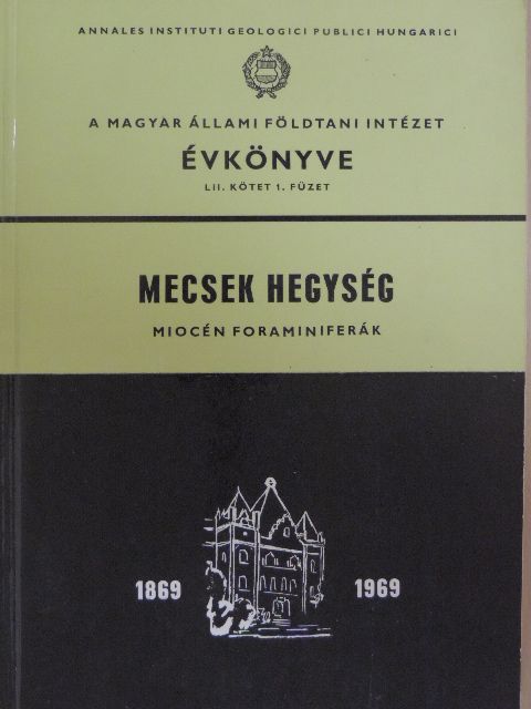 Koreczné Laky I. - A Magyar Állami Földtani Intézet évkönyve LII. kötet 1. füzet [antikvár]