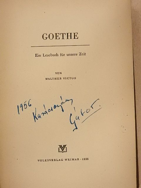 Johann Wolfgang von Goethe - Goethe [antikvár]