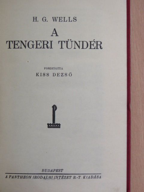 H. G. Wells - A tengeri tündér [antikvár]