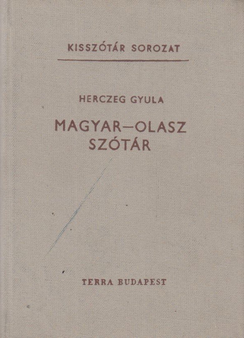 HERCZEG GYULA - Magyar-olasz szótár [antikvár]