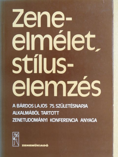 Breuer János - Zeneelmélet, stíluselemzés [antikvár]