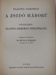 Josephus Flavius - A zsidó háború [antikvár]