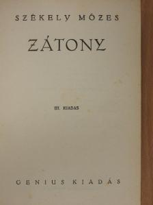 Székely Mózes - Zátony [antikvár]