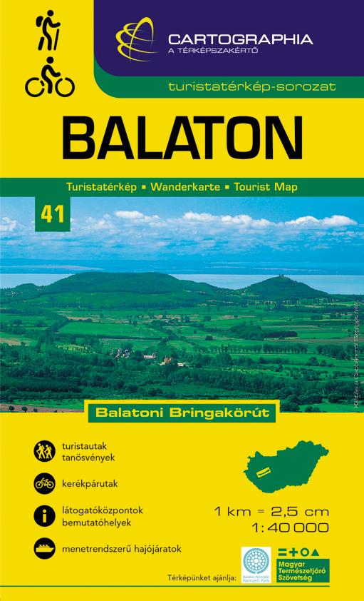 Cartographia - BALATON TURISTATÉRKÉP - 1:40.000 - CART. - "SC" -