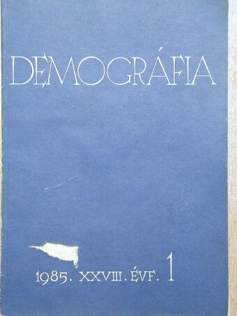 Dr. Erdősi Ferenc - Demográfia 1985/1. [antikvár]