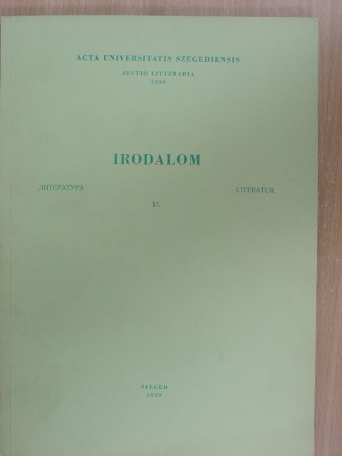 Berczik Árpád - Irodalom II. [antikvár]