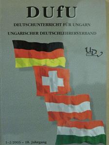 Edith Matzer - DUfU Deutschunterricht für Ungarn 1-2/2003 [antikvár]