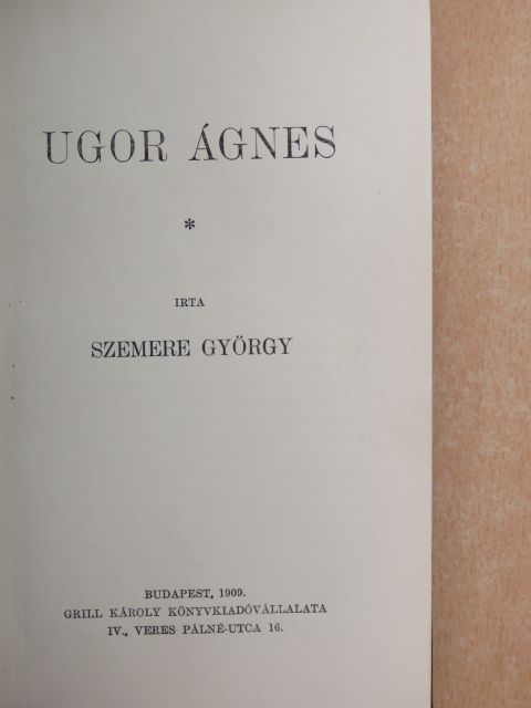 Szemere György - Ugor Ágnes [antikvár]