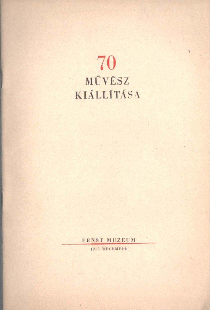 70 művész kiállítása [antikvár]