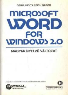 Gerő Judit - Reich Gábor - Microsoft Word for Windows 2.0 [antikvár]
