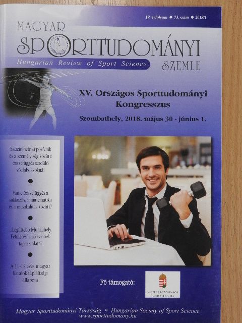 Szabó Ágnes - Magyar sporttudományi szemle 2018/1 [antikvár]