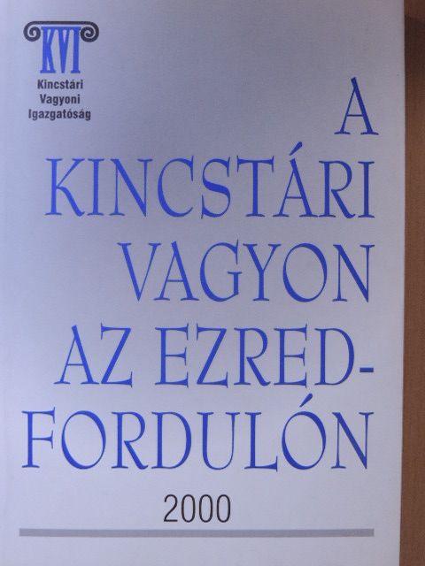Ádámné Egri Judit - A kincstári vagyon az ezredfordulón [antikvár]