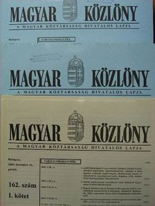 Magyar Közlöny 2005. december 16. I-II/1-2. [antikvár]