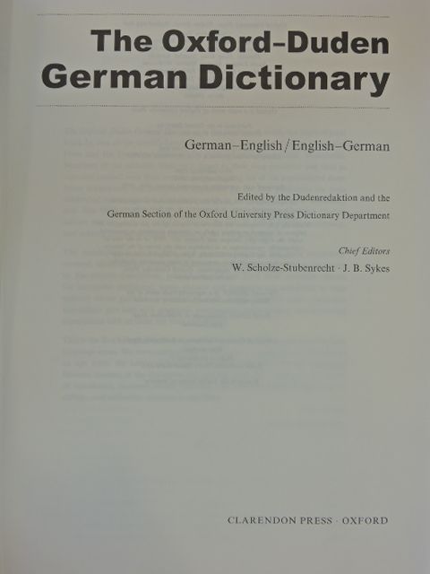 The Oxford-Duden German Dictionary [antikvár]