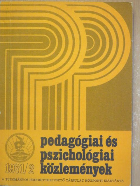 Harsányi István - Pedagógiai és Pszichológiai Közlemények 1971/2. [antikvár]