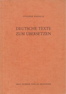Günther Haensch - Deutsche Texte zum Übersetzen [antikvár]