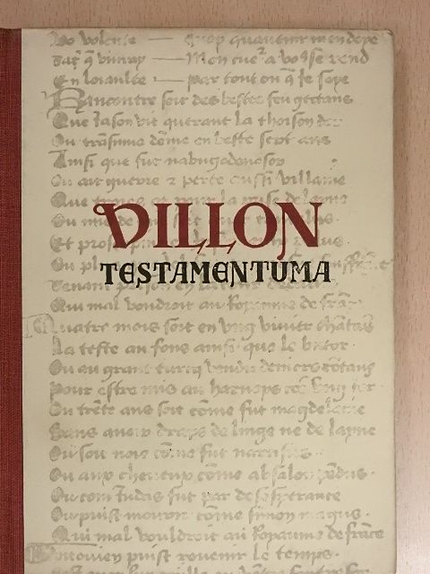 Francois Villon - Villon testamentuma [antikvár]