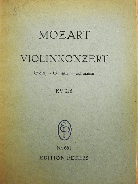 Wolfgang Amadeus Mozart - Konzert für Violine und Orchester [antikvár]