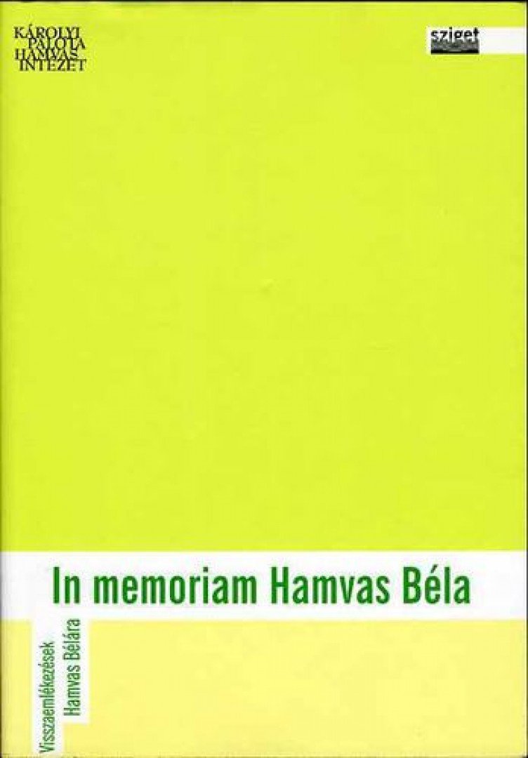 Bosnyák Sándor - In memoriam Hamvas Béla [antikvár]