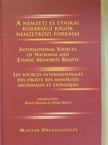A nemzeti és etnikai kisebbségi jogok nemzetközi forrásai [antikvár]