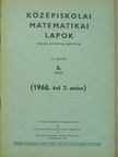Tusnády Gábor - Középiskolai matematikai lapok 1968/7. [antikvár]