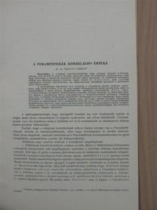 Dr. Majzon László - A foraminiferák korrelációs értéke [antikvár]