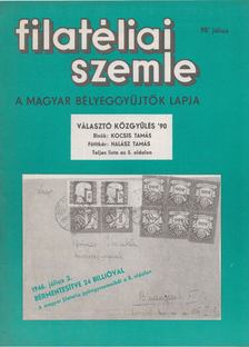 SIMON GY. FERENC - Filatéliai szemle 1990. július [antikvár]
