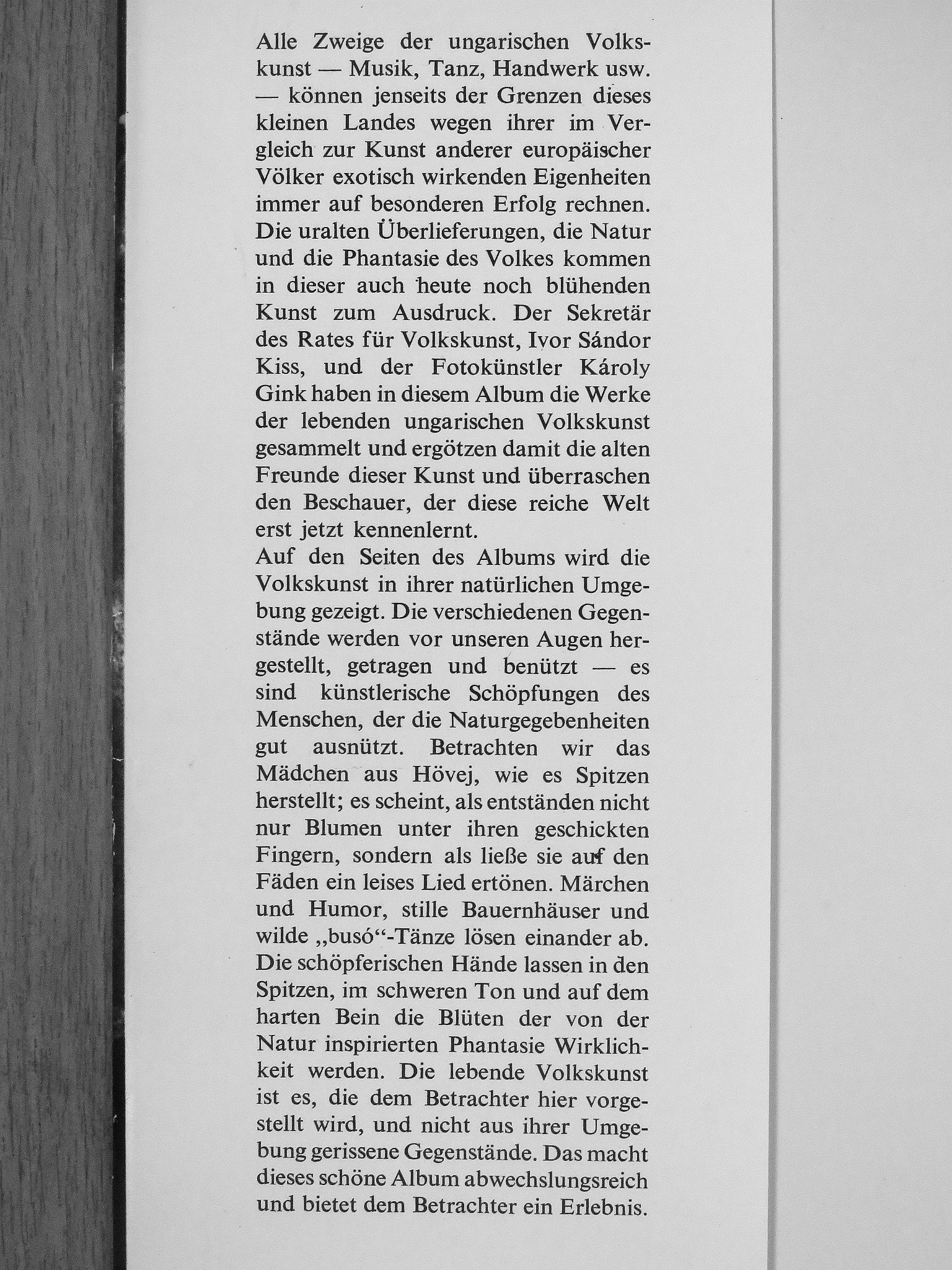 Gink Károly - Dorfkunst und Dorfkünstler in Ungarn (dedikált példány) [antikvár]