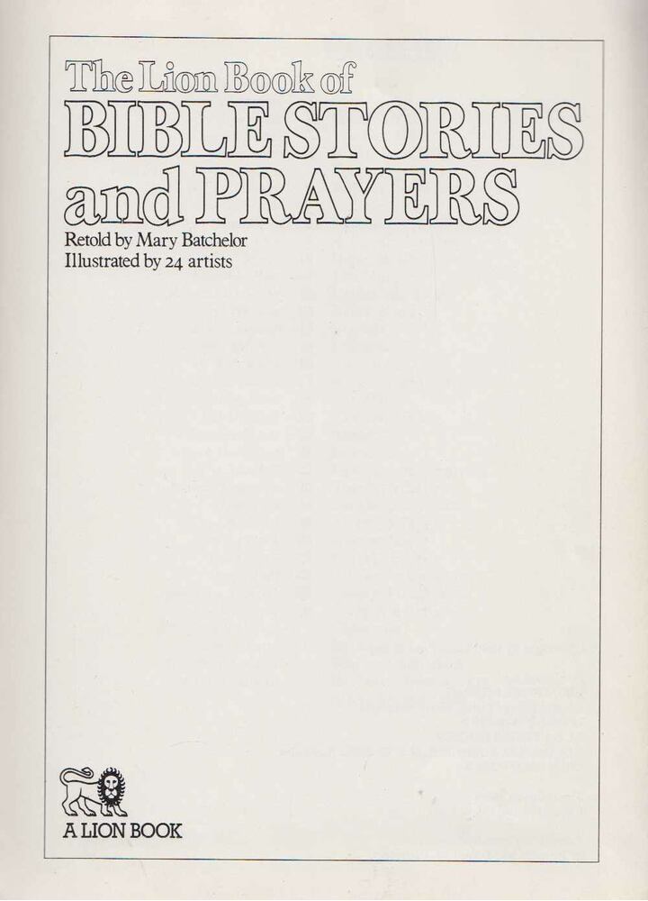 The Lion Book of bible Stories and Prayers [antikvár]
