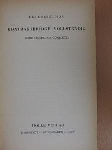 Ely Culbertson - Kontraktbridge Vollständig [antikvár]