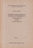 Antal László - Modern nyelvelméleti szöveggyűjtemény IV. (Első és második kötet) [antikvár]