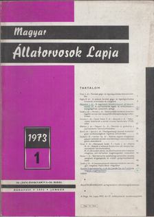 Holló Ferenc - Magyar Állatorvosok Lapja 1973. Január [antikvár]