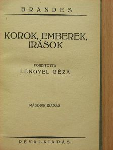 Brandes - Korok, emberek, írások [antikvár]